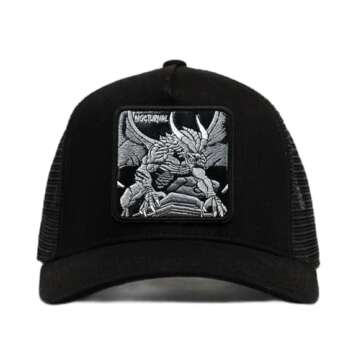 Summer Of "94 - Season 1 - Premium Unisex Adjustable Snapback Mesh Trucker Hat (US, Alpha, One Size, Gargoyle - Nocturnal)
