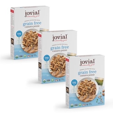 Jovial Grain-Free Cassava Penne Rigate - Authentic Gluten-Free Pasta for All