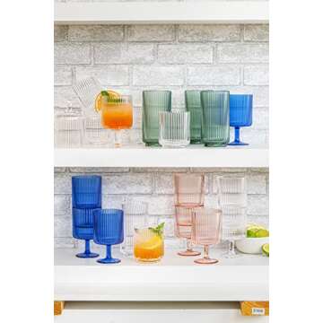 TarHong Mesa 15 Ounce Shatterproof Tumblers Set of 6