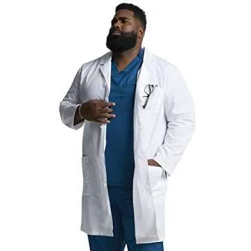 Dickies unisex adult Everyday 40 Inch medical lab coats, White, X-Small US