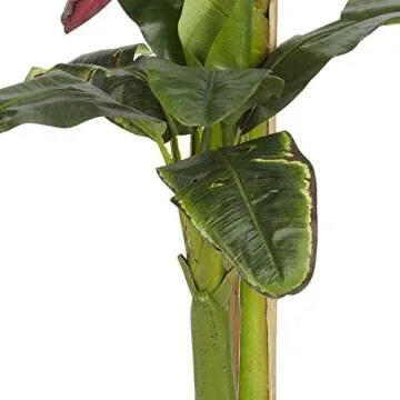 Nearly Natural 5ft & 3ft Banana Silk Tree with Bananas