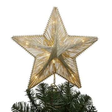 Philips 11.5" Gold Star Treetopper with LED Lights