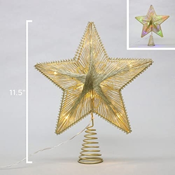 Philips 11.5" Gold Star Treetopper with LED Lights