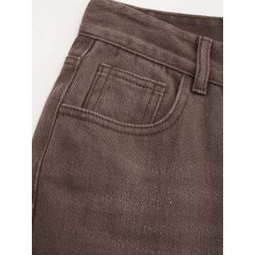 CIDER High Waisted Denim Wide Leg Jeans for Women