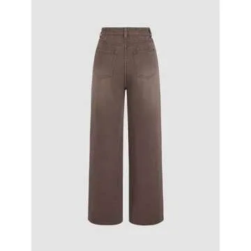 CIDER High Waisted Denim Wide Leg Jeans for Women