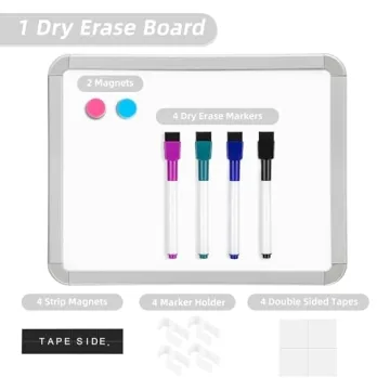 VUSIGN Magnetic Dry Erase Whiteboard Compact with Markers