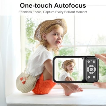QUOLODOO 4K Digital Camera with Dual Screens & 18X Zoom