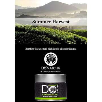 DoMatcha - Summer Harvest Green Tea Matcha Powder, Natural Source of Antioxidants, Caffeine, and L-T...