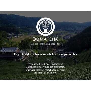 DoMatcha - Summer Harvest Green Tea Matcha Powder, Natural Source of Antioxidants, Caffeine, and L-Theanine, Promotes Focus and Relaxation, Kosher, 75 Servings (2.82 oz)