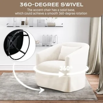 Elegant Nolohoo Swivel Accent Chair for Modern Living