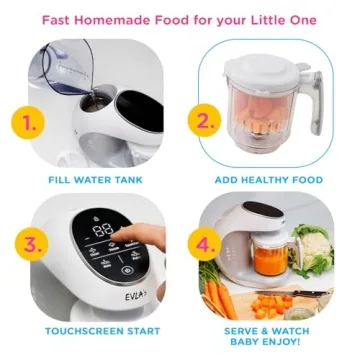 EVLA Baby Food Maker, Steamer and Blender in One