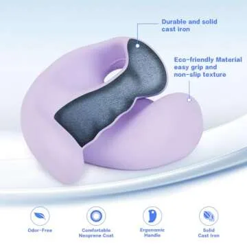 Ergonomic Dumbbells Weights Set-Hand Weights for Women at Home, Ear Dumbbells Weights for Pilates, Yoga, Jogging,Strength Training