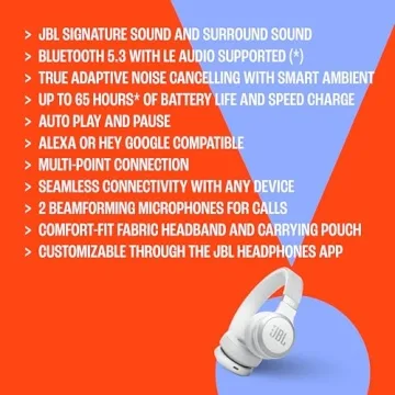 JBL Live 670NC On-Ear Wireless Headphones (Renewed)