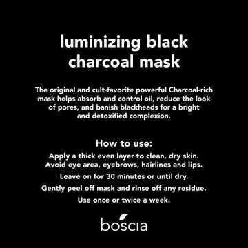 Boscia Luminizing Charcoal Mask for Radiant Skin