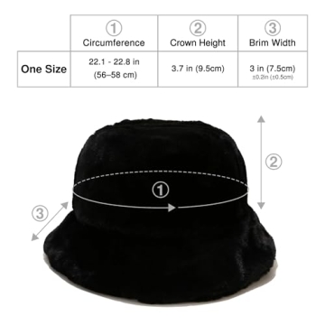Elegant Warm Faux Fur Bucket Hat for Winter
