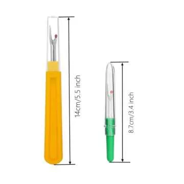 Sewing Seam Ripper Tools 10Pcs,Secai 4 Big and 4 Small Seam Rippers with 2 Scissors for Crafting Sew...
