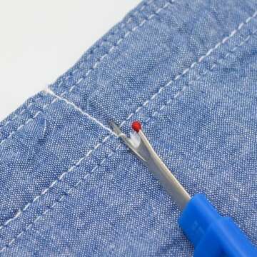 Sewing Seam Ripper Tools 10Pcs,Secai 4 Big and 4 Small Seam Rippers with 2 Scissors for Crafting Sewing