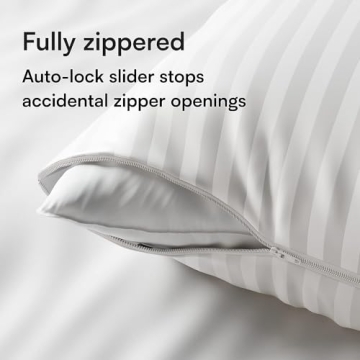 King Size Pillow Protectors Set of 4 - Dust & Stain Resistant