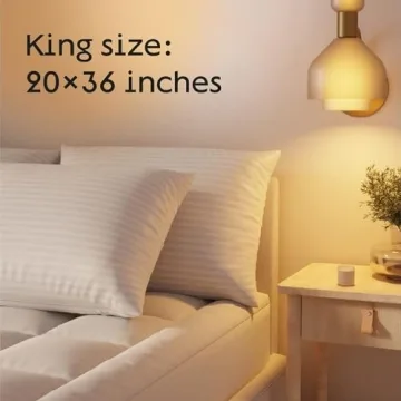 King Size Pillow Protectors Set of 4 - Dust & Stain Resistant