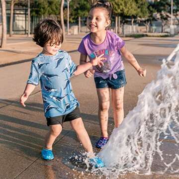 HIITAVE Water Shoes for Kids Quick Dry Barefoot Beach Aqua Pool Non-Slip Socks for Girs Boys Toddler TP Purple/Unicorn 9-10 M US Toddler