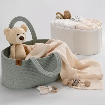 Stylish PeraBella Baby Diaper Caddy Organizer for New Parents