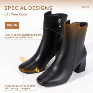 Stylish IDIFU Women’s Ada Ankle Boots - Comfortable Design