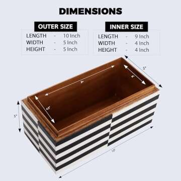 Handicrafts Home Handmade Puzzle Collection Decorative Jewelry Box Organizer – Keepsakes, Trinkets...