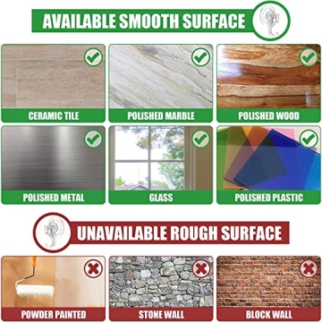 EAMOMORK Heavy Duty Suction Cup Hooks – 8 Pack