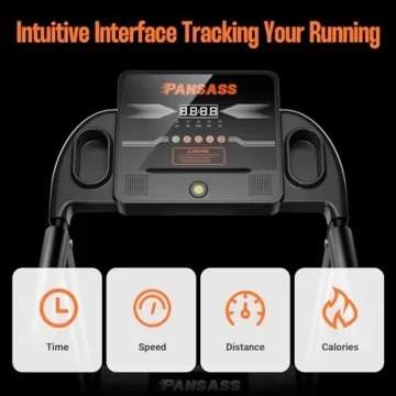 Compact Mini Treadmill for Home Office with 12 HIIT Modes