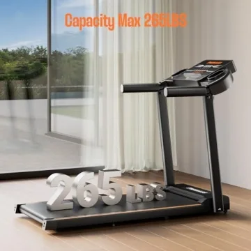 Compact Mini Treadmill for Home Office with 12 HIIT Modes