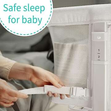 AMKE Baby Bassinets Portable Bassinet for Safe Co-Sleeping
