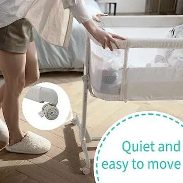 AMKE Baby Bassinets Portable Bassinet for Safe Co-Sleeping