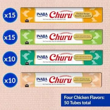INABA Churu Cat Treats - Grain-Free Lickable Delights