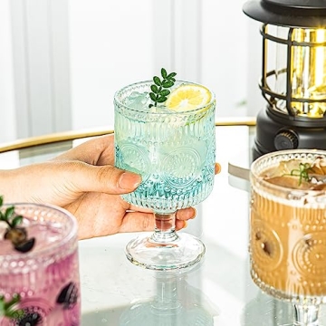 Charming Vintage Goblet Glasses Set for Any Occasion