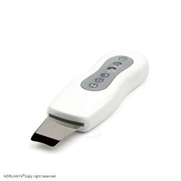 NORLANYA Skin Scrubber Spatula Blackhead Removal Skin Peeling Extractor Pores Cleanser Facial Scrubber - Gentle Hydro-Exfoliation - Cordless