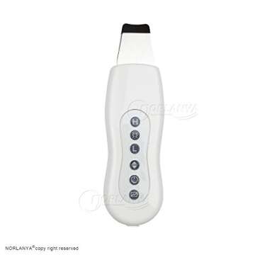 NORLANYA Skin Scrubber Spatula Blackhead Removal Skin Peeling Extractor Pores Cleanser Facial Scrubber - Gentle Hydro-Exfoliation - Cordless