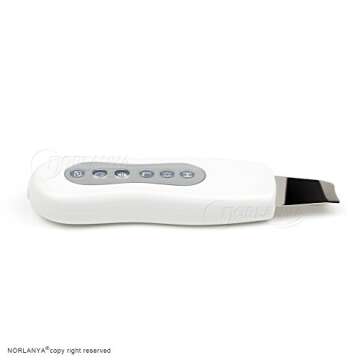 NORLANYA Skin Scrubber Spatula Blackhead Removal Skin Peeling Extractor Pores Cleanser Facial Scrubber - Gentle Hydro-Exfoliation - Cordless