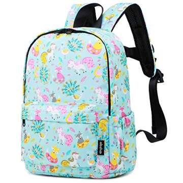 abshoo Little Kids Unicorn Toddler Backpacks for Girls 12 inch Backpack With Chest Strap (Unicorn Li...