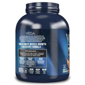 Vega Sport Premium Vegan Protein Powder Chocolate(45 Servings) 30g Plant Based Protein,5g BCAAs,Dairy Free,Gluten Free,Non GMO,Pea Protein for Women and Men,4lbs 5.9Oz(Packaging May Vary)
