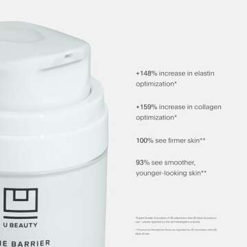U Beauty BARRIER Bioactive Treatment - Night Cream Moisturizer for Face for Softer & Stronger Skin, ...