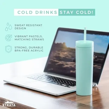 Stylish Strata Skinny Tumblers in 12 Colors for Everyone