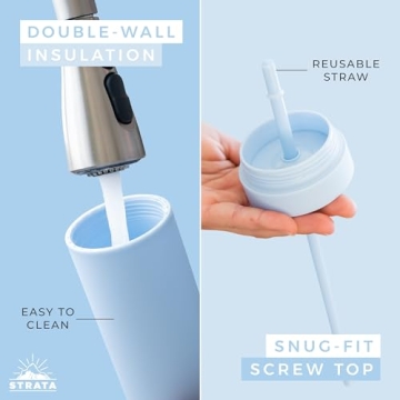 Stylish Strata Skinny Tumblers in 12 Colors for Everyone