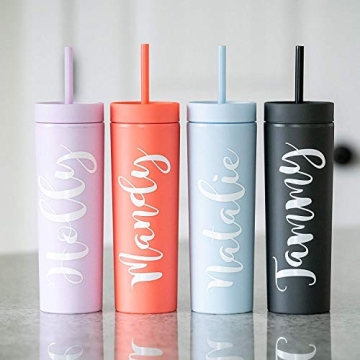 Stylish Strata Skinny Tumblers in 12 Colors for Everyone