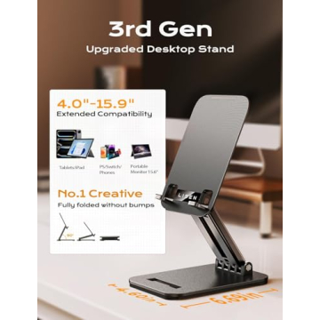 LISEN 2024 Upgrade iPad Holder Stand for All Tablets