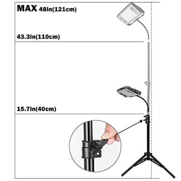 LBW Grow Light with Adjustable Tripod Stand for Indoor Plants