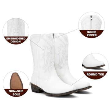 Comfortable Jeossy Women's Cowboy Boots for All Occasions