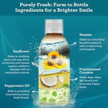 GuruNanda Original Oil Pulling with Tongue Scraper for Gum Health