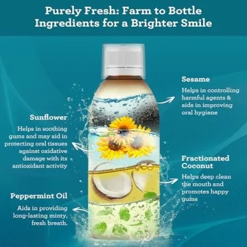 GuruNanda Original Oil Pulling with Tongue Scraper for Gum Health