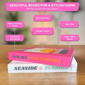 Pink and White Decorative Faux Books for Home Decor