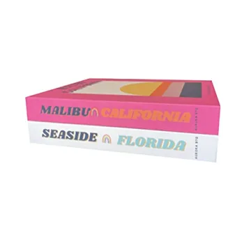 Pink and White Decorative Faux Books for Home Decor